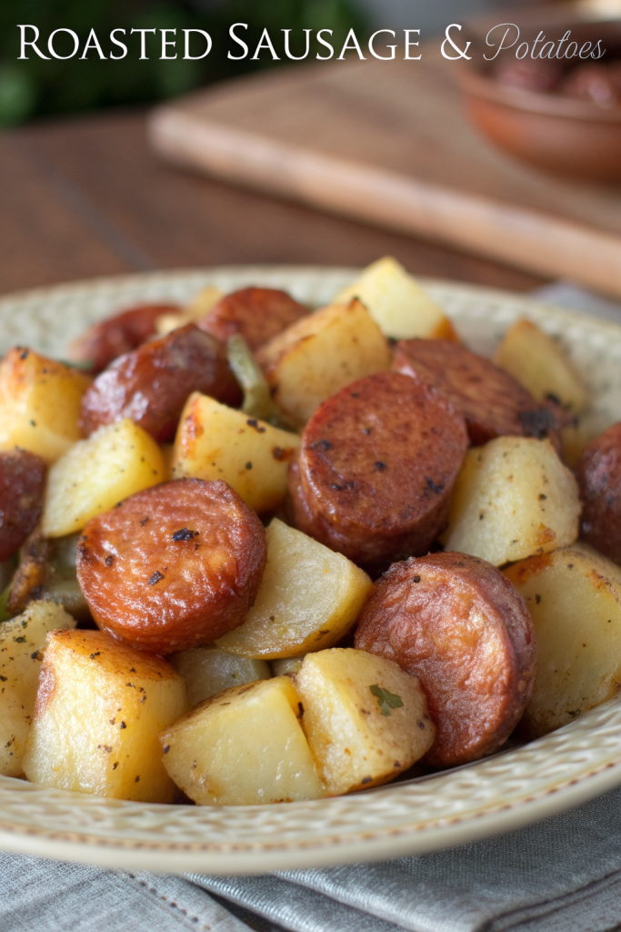 One-Pan Roasted Sausage and Potatoes Recipe