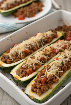 Stuffed Zucchini Boats Recipe