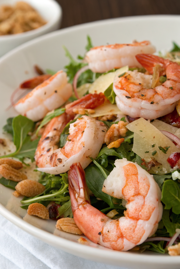 Cilantro Salad with Shallots and Shrimp Recipe