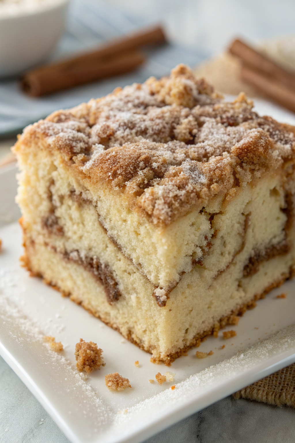 Cinnamon Sugar Zucchini Coffee Cake