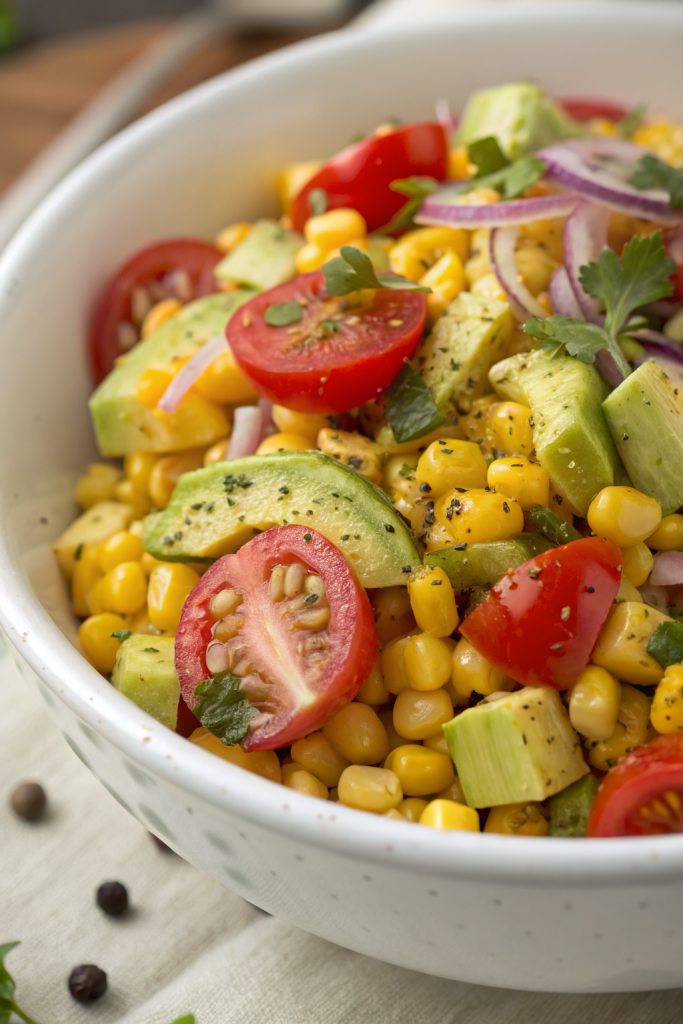 Corn Salad Recipe with Avocado