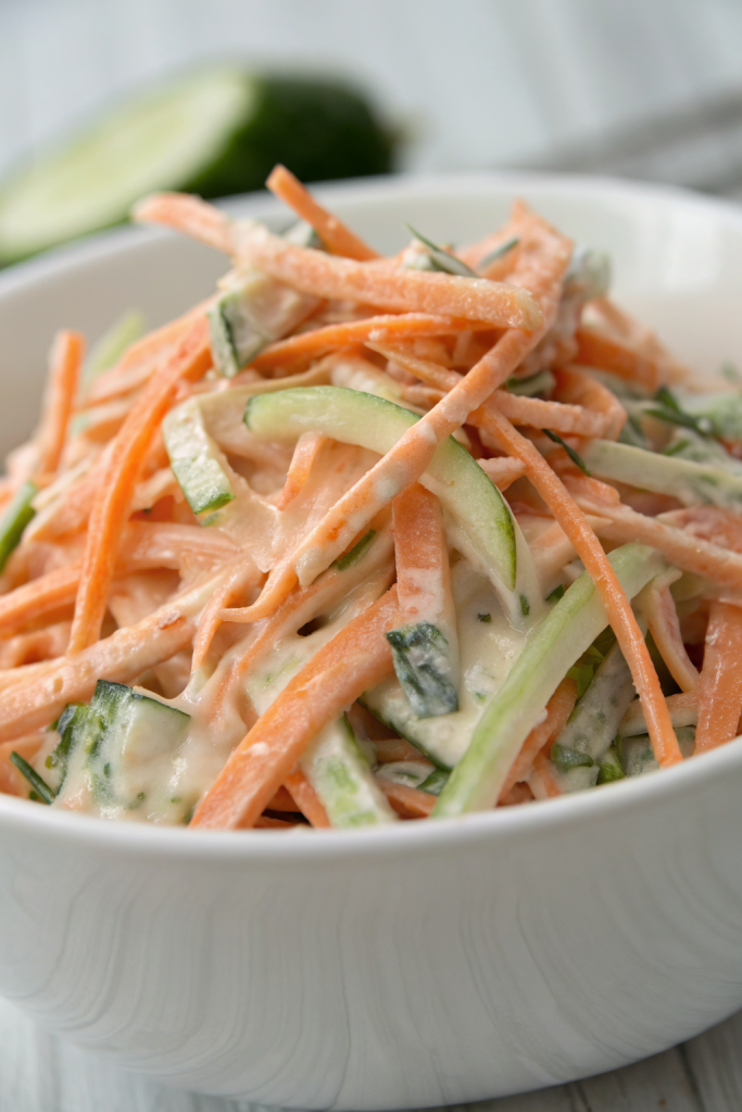 Creamy Cucumber And Carrot Salad
