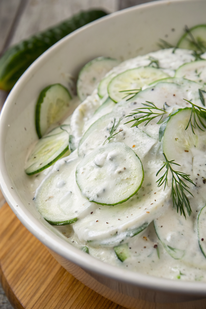 Creamy Cucumber Salad Recipe