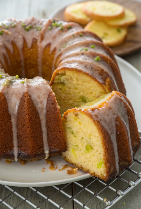 Lemon Zucchini Cake With Sweet Lemon Glaze