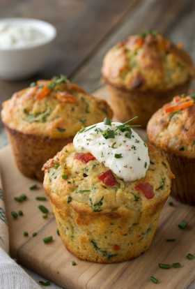 Parmesan Zucchini Potato Muffins Recipe