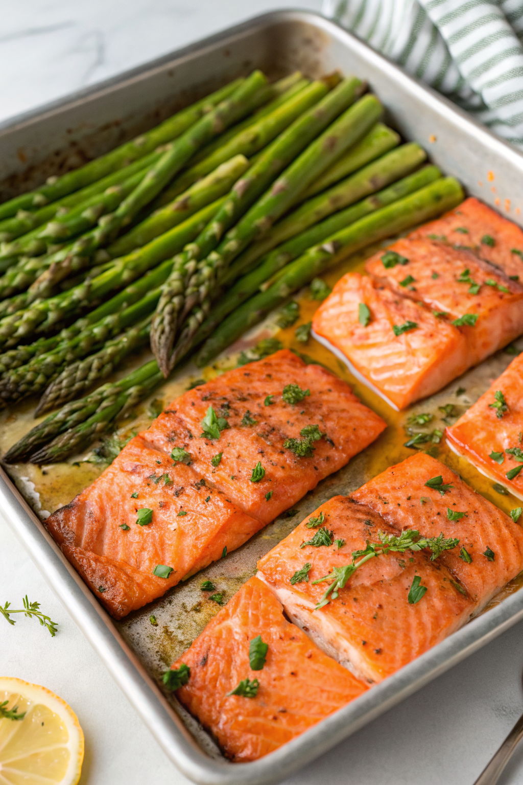 Sheetpan Salmon and Potatoes With Veggies