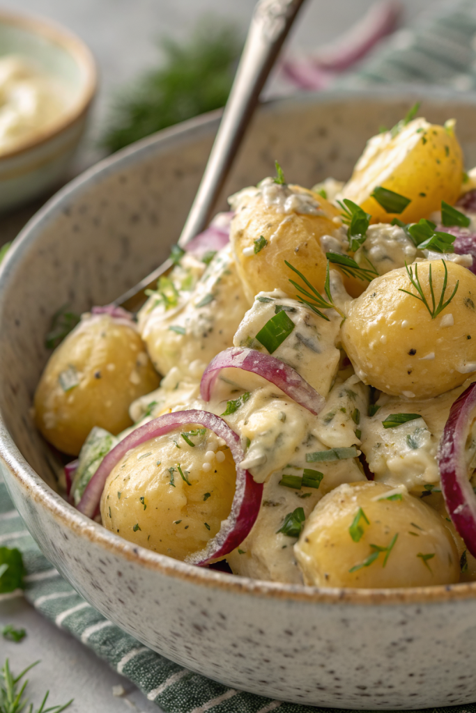 Sour Cream and Onion Potato Salad