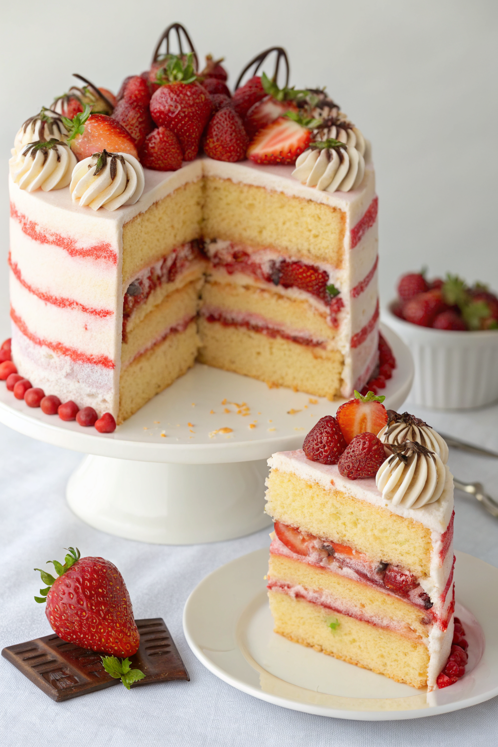 Strawberry Sponge Cake Recipe
