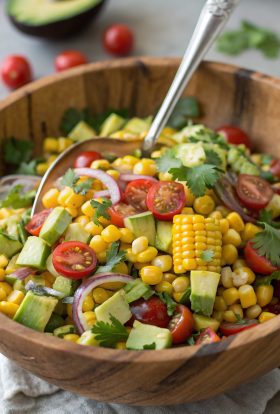 Summer Corn Salad with Avocado