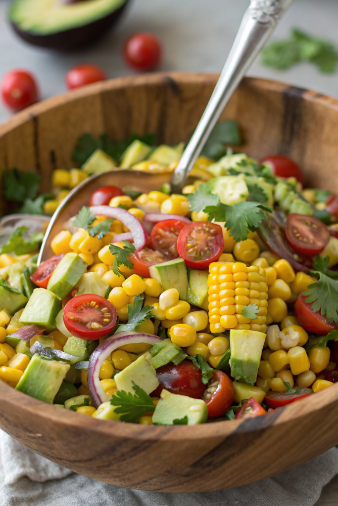 Summer Corn Salad with Avocado