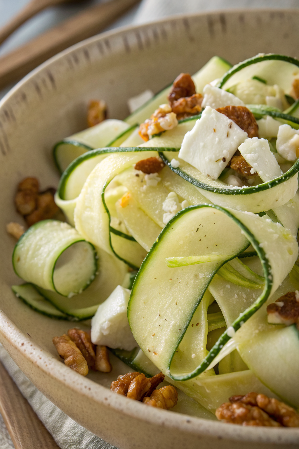 10 Minute Shaved Zucchini Salad with Lemon Parmesan
