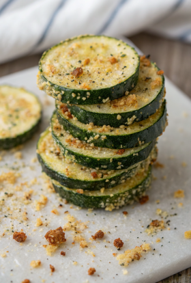 Baked Parmesan Zucchini Chips