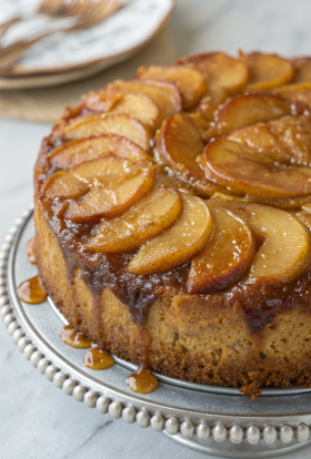 Caramel Apple Upside Down Cake Recipe