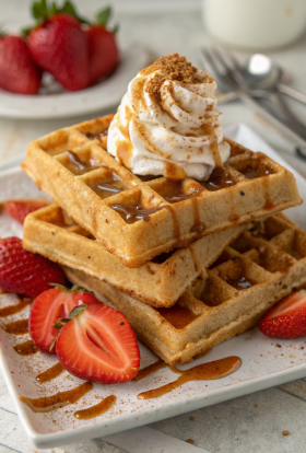 Cinnamon Zucchini Waffles Recipe