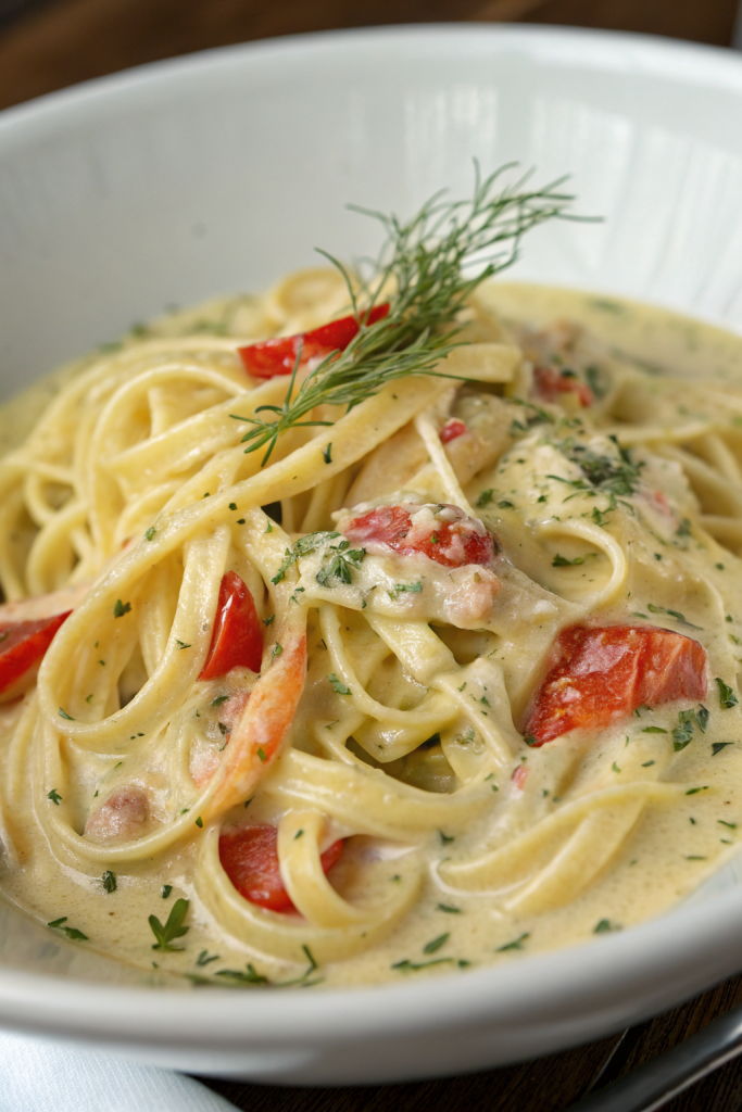 Creamy Vegan Zucchini Pasta with Basil and Lemon