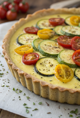 Crustless Garden Vegetable Quiche Recipe