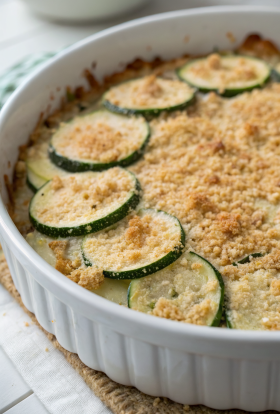Easy Cheesy Zucchini Casserole Recipe