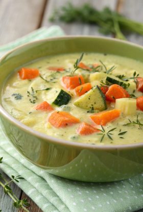 Easy Healthy Creamy Zucchini Soup Recipe
