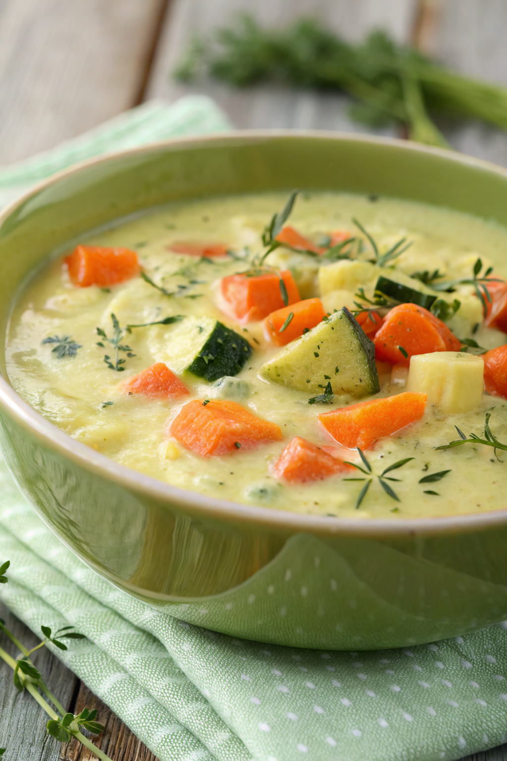 Easy Healthy Creamy Zucchini Soup Recipe