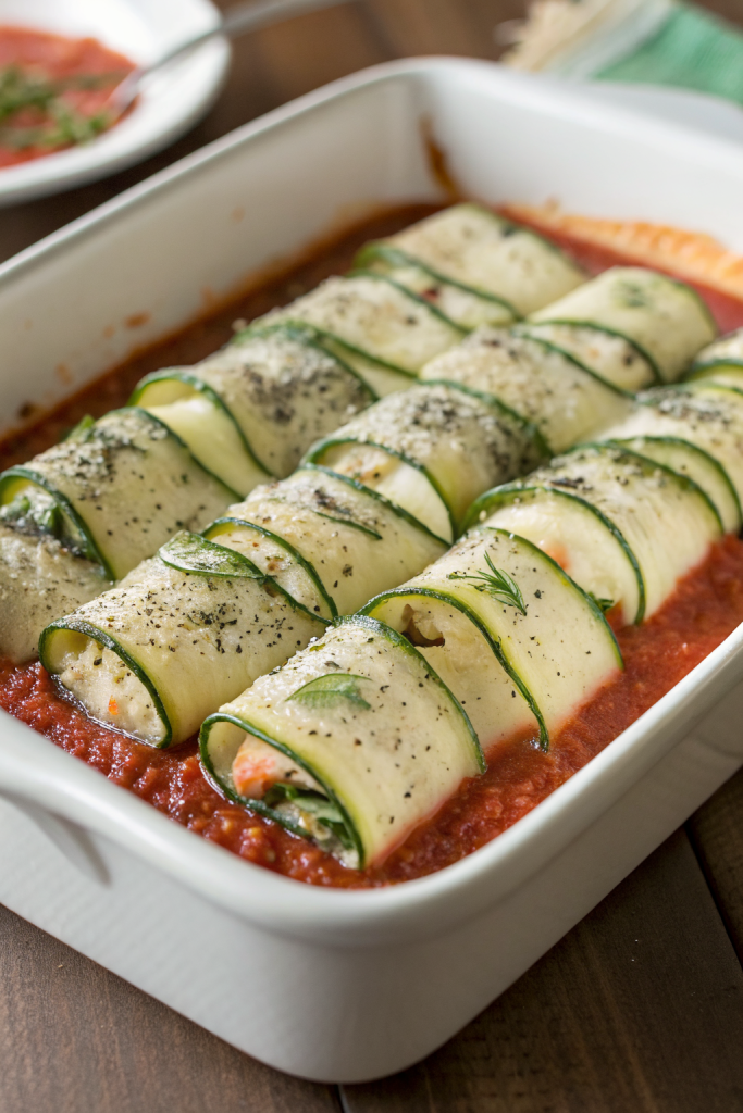 Easy Zucchini Lasagna Rolls Recipe