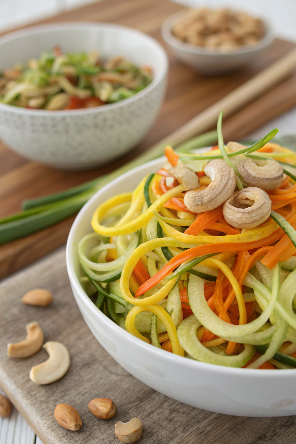 Garlic Lime Cashew Zoodles Recipe