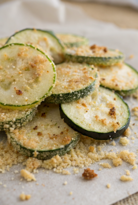 Garlic Parmesan Zucchini Chips