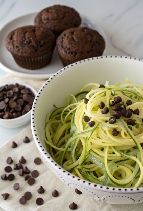 Healthy Moist Chocolate Zucchini Muffins Recipe