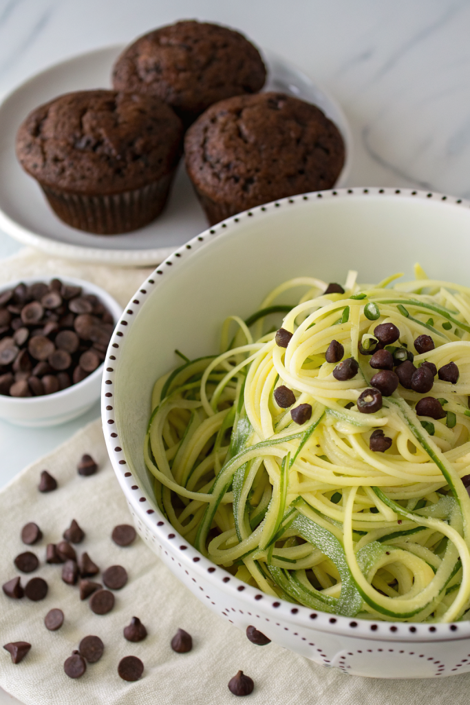 Healthy Moist Chocolate Zucchini Muffins Recipe