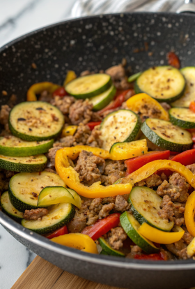 Healthy Zucchini Beef Stir-Fry Recipe