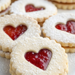 Heart Shaped Jam Cookies Recipe
