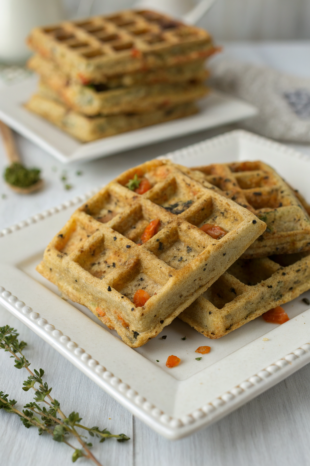 Keto Vegetable Waffles Recipe