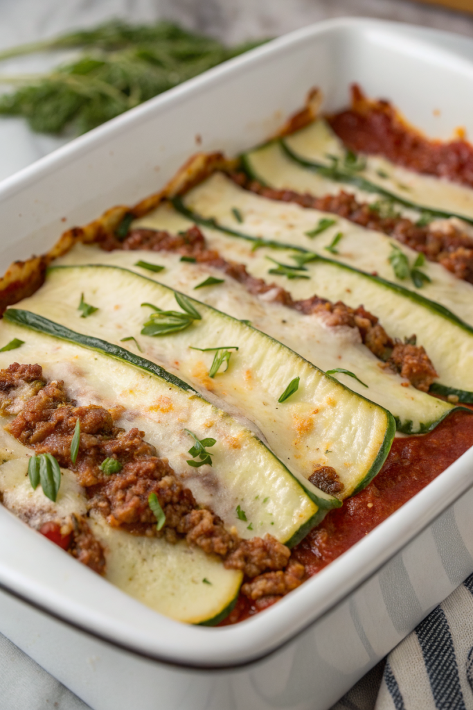 Keto Zucchini Lasagna Recipe