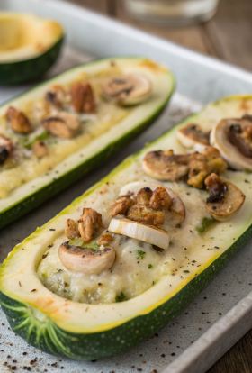 Low-Carb Ricotta-Stuffed Zucchini Recipe