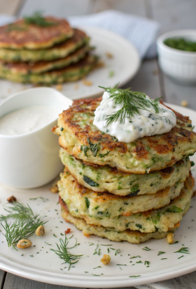 Low Carb Zucchini Pancakes Recipe
