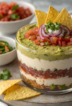 No Bake Taco Dip Recipe
