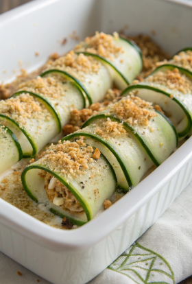 Prosciutto and Cheese Zucchini Roll Ups Recipe