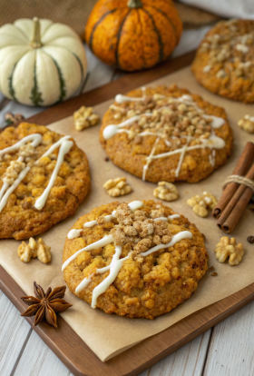 Pumpkin Coffee Cake Cookies Recipe