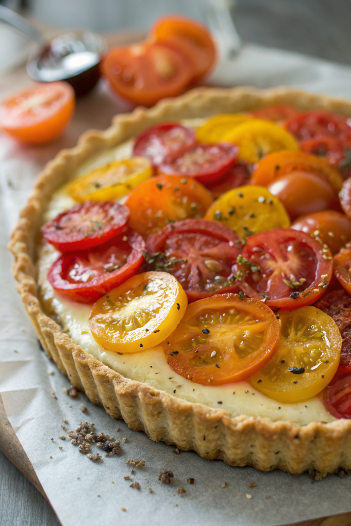 Rustic Heirloom Tomato Pizza Recipe