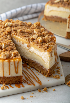 Salted Caramel Apple Pie Cheesecake Recipe