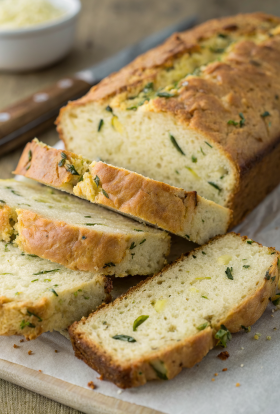 Savory Cheddar Zucchini Bread