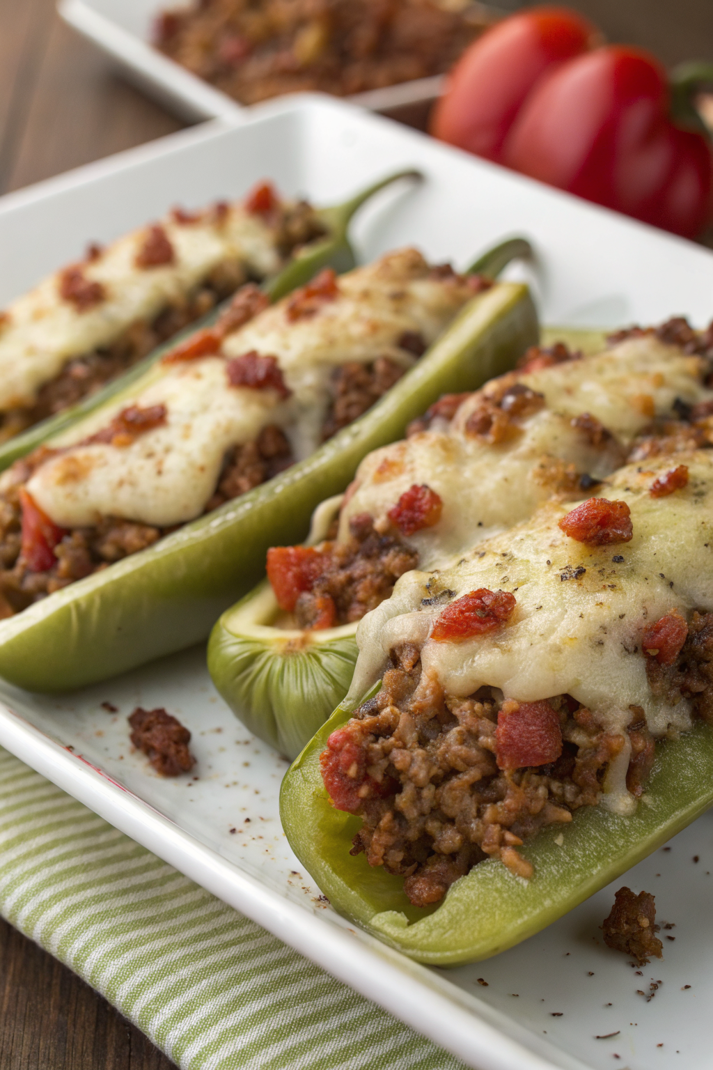 Stuffed Banana Peppers with Hot Sausage Recipe