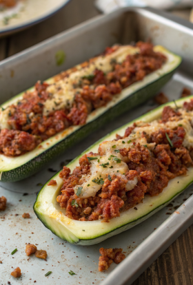 Stuffed Zucchini Boats Recipe
