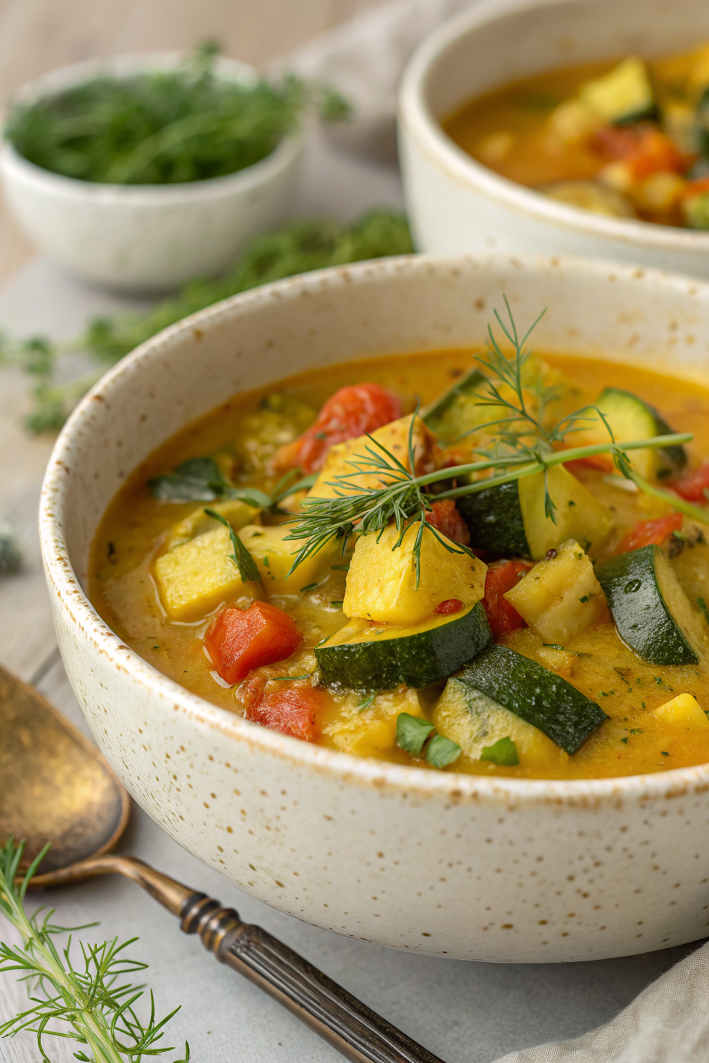 Summer Spinach And Zucchini Soup Recipe