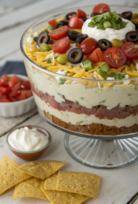 Vegetarian Layered Taco Dip Recipe