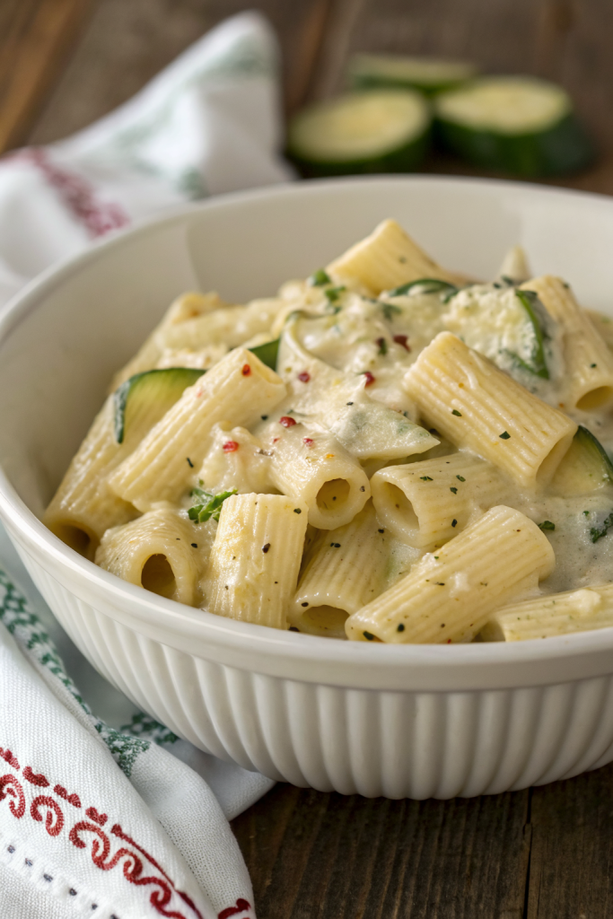Zucchini Cream Cheese Pasta Recipe