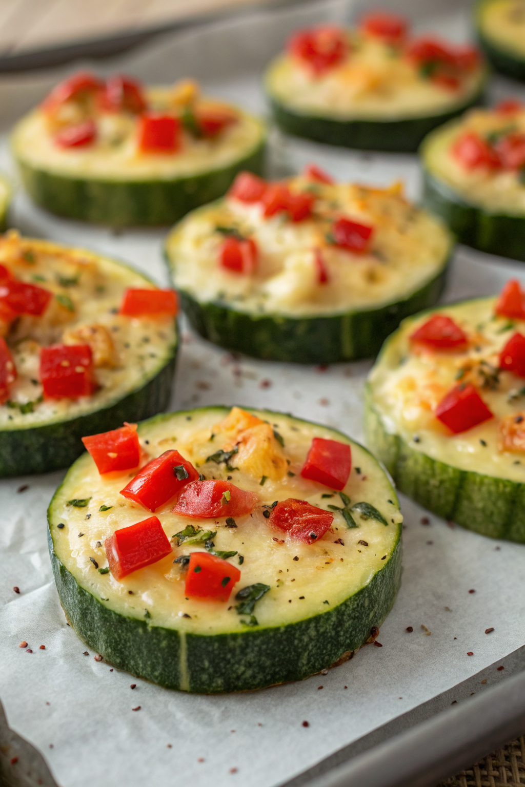 Zucchini Mini-Pizza Low Carb