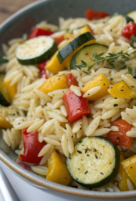 Zucchini Orzo Salad