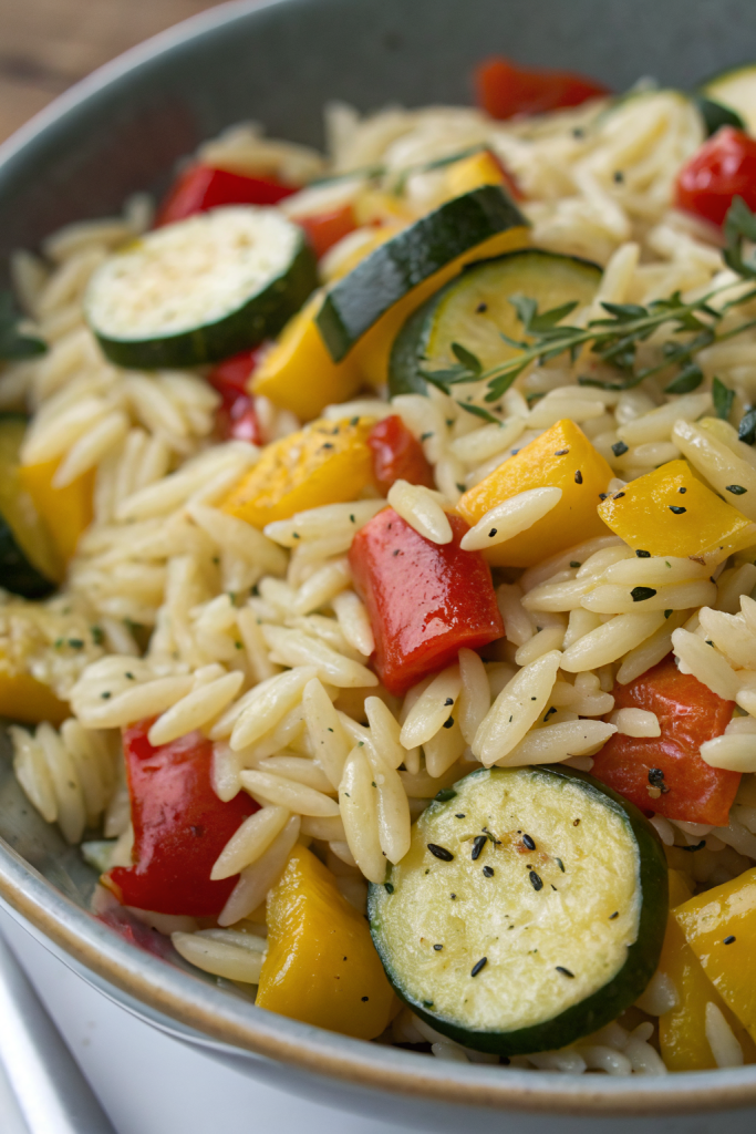Zucchini Orzo Salad