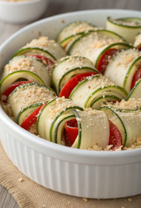 Zucchini Rolls With 5 Ingredients