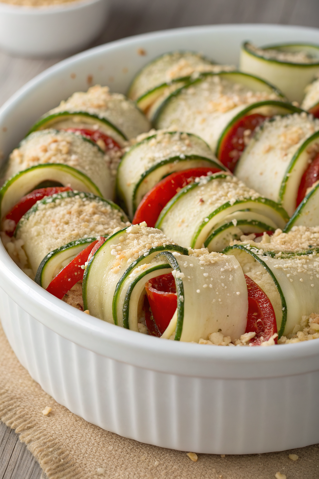Zucchini Rolls With 5 Ingredients
